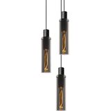 Lucide ORLANDO - Hanglamp - Ø 32 cm - 3xE27 - Fumé