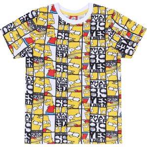 The Simpsons geel en wit t-shirt/t-shirt