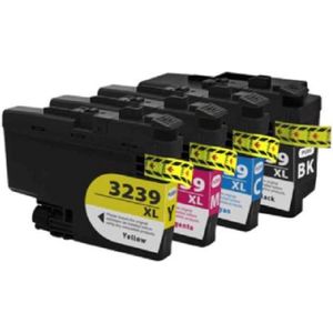 Inktcartridges Geschikt voor Brother LC3239 | Multipack van 4 stuks Geschikt voor Brother HL-J6000DW, HL-J6100DW, MFC-J5945DW, MFC-J6945DW, MFC-J6947DW