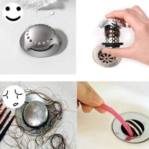 Drain Strainer Drain Haarvanger Badgootsteenzeefje 304 Roestvrijstalen Afvoervanger Anti-Roest Afvoerzeefje Douche Haarvanger Compatibel met Afvoergrootte van 3,5 cm tot 4,5 cm.