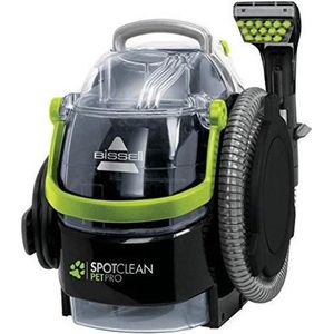 BISSELL SpotClean Pet Pro - Vlekkenreiniger voor dieren - Voor tapijten, bekleding en auto - Inclusief accessoires - 750W - Licht en compact - 84dB - Zwart/Groen/Transparant -15585