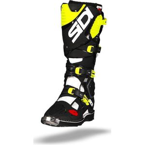 SIDI CROSSFIRE 3 WHITE BLACK YELLOW FLUO BOOTS 45 - Maat - Laars