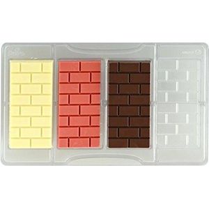 Chocolade mal stenen muur - Decora