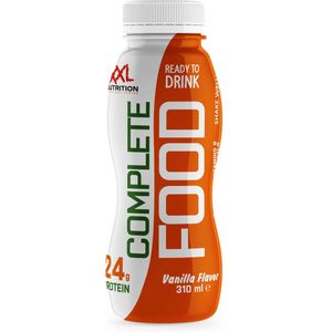 XXL Nutrition - Complete Food Drink - Eiwitshake, Supplement, Maaltijdshake - Incl. Vitamines & Mineralen - Vanille - 6 Pack