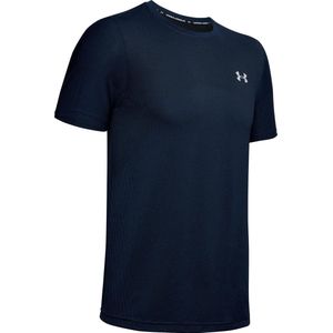 Under Armour Seamless SS Heren Sportshirt - Maat L - Academy