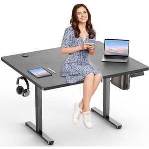 Zit Sta Bureau Elektrisch - Game Bureau - Verstelbaar - Grijs