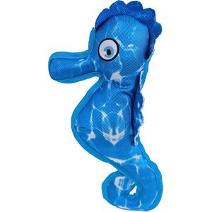 Hondenspeelgoed - Drijvend Zeepaard - Kleur: Blauw - Lengte: 31 cm