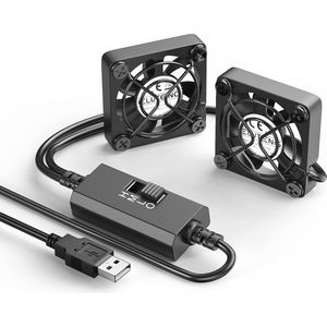 Krachtige 40 mm USB Ventilator met 3 Snelheden voor Computer en Elektronische Apparaten