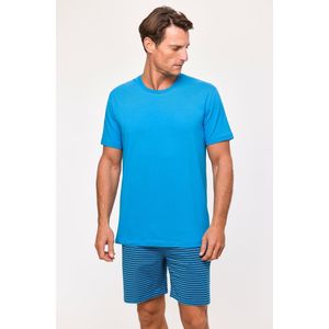 Woody Jongens-Heren Pyjama blauw - maat S