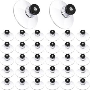Zuidschroef Zuignappen met Schroefdraad – 30 Stuks – 5 cm Transparant PVC – Voor Auto, Raam, Tegels en Camping