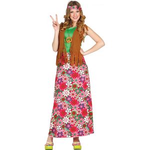 Fiestas Guirca Verkleedpak Hippie Dames Polyester Maat Xl