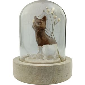 Gedenkpops huisdier kat- katten urn - brons - Vulset poes - urn huisdieren - gedenken - rouw - katten rouw - memmor- handmade