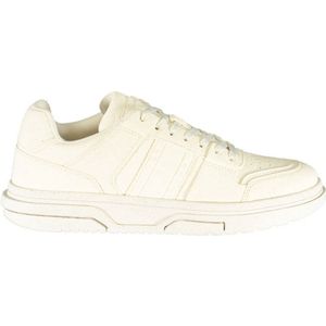 Polyester Sneaker Met Veters En Logodetail