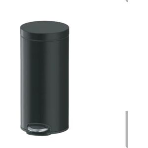 Prullenbak - Pedaalemmer - 30 liter -zwart