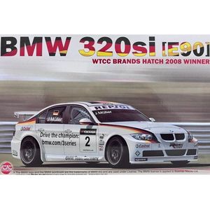 1:24 NuNu 24037 BMW 320si E90 2008 WTCC Brands Hatch Winner Plastic Modelbouwpakket