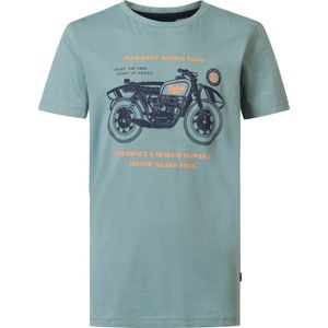 Petrol Industries - Jongens Artwork T-shirt Swell - Blauw - Maat 176