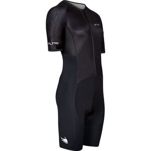 BTTLNS trisuit - triathlon pak - PRO Aero trisuit - trisuit korte mouw dames - langeafstand triathlon - Nemean 1.0 - zwart - M