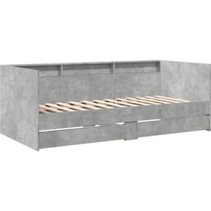 vidaXL-Slaapbank-met-lades-90x190-cm-bewerkt-hout-betongrijs