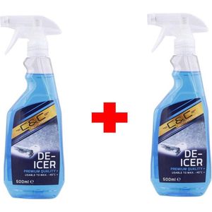 2x Stuks - Antivries Spray - Ruit ontdooier - Ontdooispray - Antivries Spray - Auto - De-icer - Winter - Antivries - Ruiten ontdooier