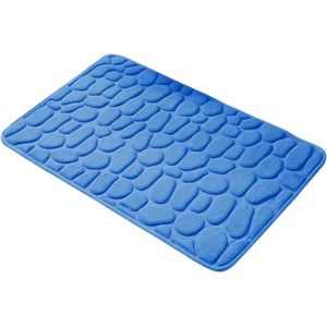 Bovista Sneldrogende Badmat - Douchemat - Antislip - Wc Mat - Toiletmat - Badkamermat - Hemelsblauw M