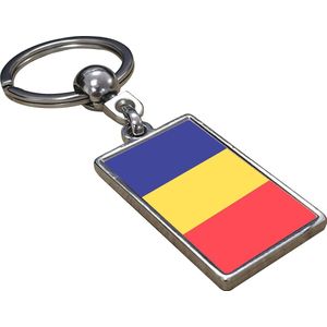 Roemenië Vlag - Sleutelhanger - Cadeau - Verjaardag - Kerst - Kado - Valentijn