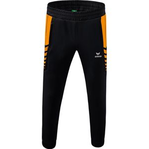 Erima Six Wings Worker Broek Heren - Zwart / New Orange | Maat: M