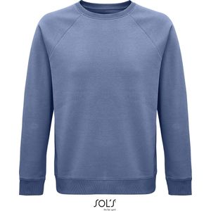 SOLS Premium Unisex Adult Space Organic Raglan Sweatshirt (Blauw) L