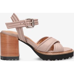 Shabbies Amsterdam Sandalenet Padded Taupe - Maat 36