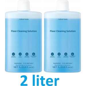 2 x Roborock Vloeistof voor vloerreiniging Roborock S6 S7 S8 Pro MaxV QRevo Dyad Floor 1000ml - Roborock Omo Floor Cleaner - Vloerreinigingsvloeistof concentraat - Voor alle vloeren Tegels, keramiek, laminaat - natuurlijk - TOTAL 2 LITER