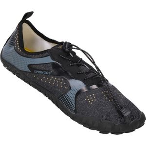 Springos Waterschoenen - AQUA Shoes - Sneldrogend - Rubber - Unisex - Grijs/ Zwart - Maat 44