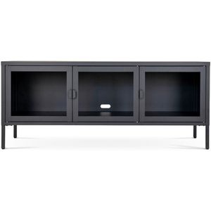 Artichok Ellis metalen tv meubel zwart - 130 x 40 cm