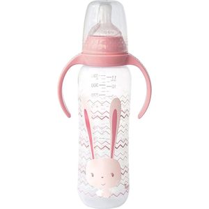 Tigex Haas roze konijnen - babyfles air control - 330 ml 6+ m