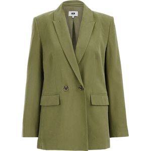 WE Fashion Dames regular fit double-breasted blazer