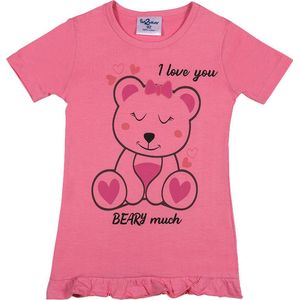 Fun2Wear - Beary nachthemd - Roze - Maat 110/116 -