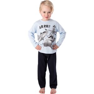 Amantes Pyjama Jongens blauw Haai Piraten - maat 128/134