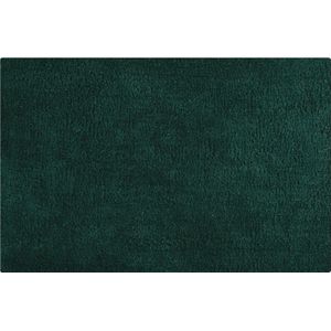 MSV Badkamerkleedje/badmat tapijtje - voor op de vloer - donkergroen - 45 x 70 cm - polyester/katoen