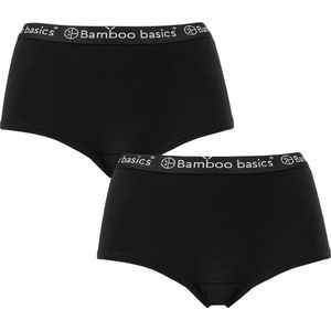 Comfortabel & Zijdezacht Bamboo Basics Iris - Bamboe Hipsters (Multipack 2 stuks) Dames - Onderbroek - Ondergoed - Zwart - XL