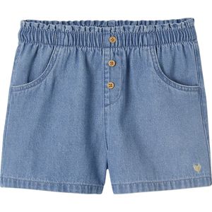 Vertbaudet Lichtgewicht denim meisjesshort die gemakkelijk aan te trekken is