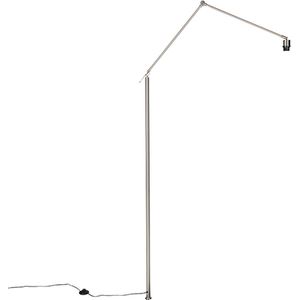 QAZQA editor - Moderne Vloerlamp - 1 lichts - H 1908 mm - Staal -