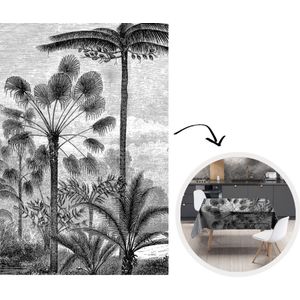 Tafelkleed - Tafellaken - 180x260 cm - Design - Bomen - Natuur - Planten - Botanisch - Binnen en Buiten