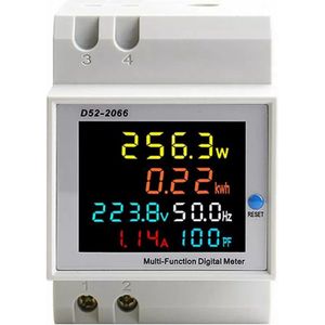 wattmeter - Geleidemeter - digitale ac-meter - AC 300V - mid-range meter - multifunctionele meter LCD display - D52-2066 - een fase slimme meter voor thuis
