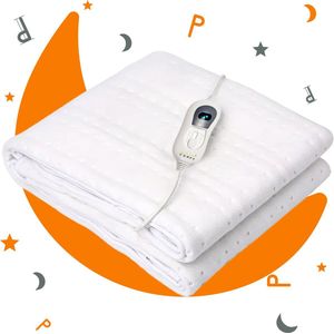 Sleep Comfy Elektrische Deken - Onderdeken met Instelbare Warmte - Wasbaar - Timerfunctie - Luxe Verwarmde - Veilig en Gezellig Beddengoed - Energiezuinig - 150x80 cm