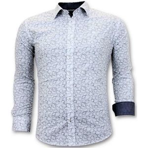 Exclusieve Italiaanse Heren Overhemd - Slim Fit - 3048 - White