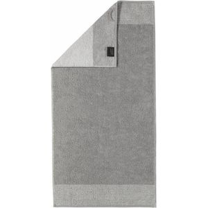 Cawö Two-Tone Badhanddoek - Platina - 50x100