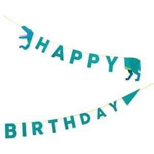 Dinosaurus Happy Birthday Garland