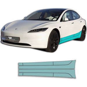 Exclusieve PPF Sideskirts voor Tesla Model 3 Highland - Lakveiligheid Exterieur Accessoires Nederland en België
