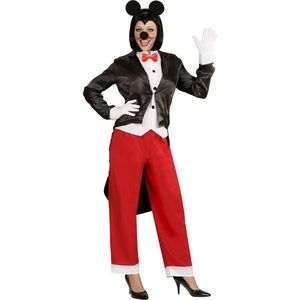 Widmann - Mickey & Minnie Mouse Kostuum - Broek En Pak Minnie Muis Dame Vrouw - Rood, Zwart - Small - Carnavalskleding - Verkleedkleding