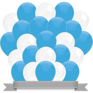 Ballonnen Baby Blauw / Wit (30ST)