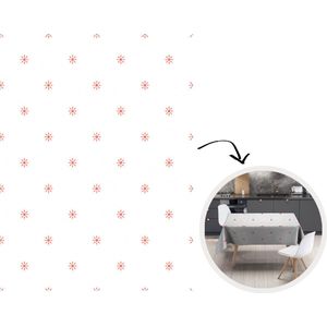 Tafelkleed - Tafellaken - 180x240 cm - Bloemen - Sterren - Winter - Design - Binnen en Buiten