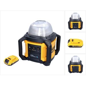 DeWalt DCL 074 Oplaadbare bouwplaats schijnwerper 18 V 5000 lm 4000 Kelvin + 1x oplaadbare batterij 2,0 Ah - zonder oplader